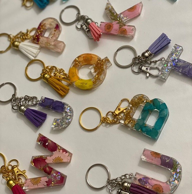 Initial Letter Keychains/ Party Favor/Handbag Accessories/New