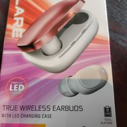 Art+Sound Flare Wireless Earbuds With Charging Case 