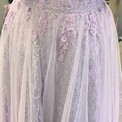 Beautiful Lavender Prom Dress 