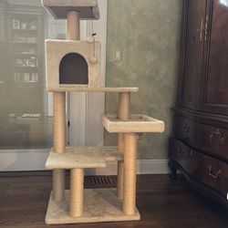 Cat tree tower for indoor cat