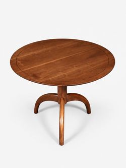 Mid-Century Modern Sculpted Tripod Walnut Dining Table, c.1960's - Delivery Available