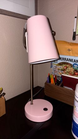 Pink desk lamp