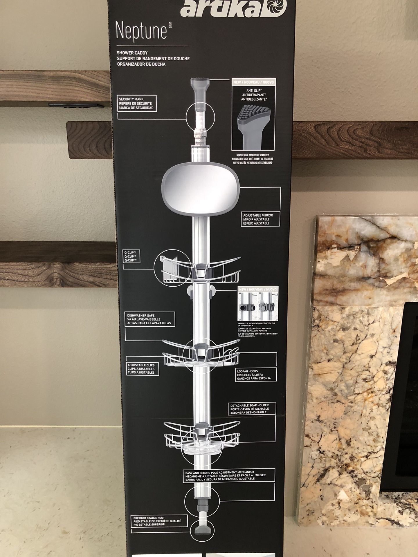 NIB Artika Neptune shower caddy