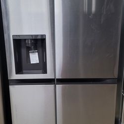 Brand New Side By Side Fridge And Used Lg Gas Stove 3 Months Warranty On Stove  1 Year Warranty On The Fridge 