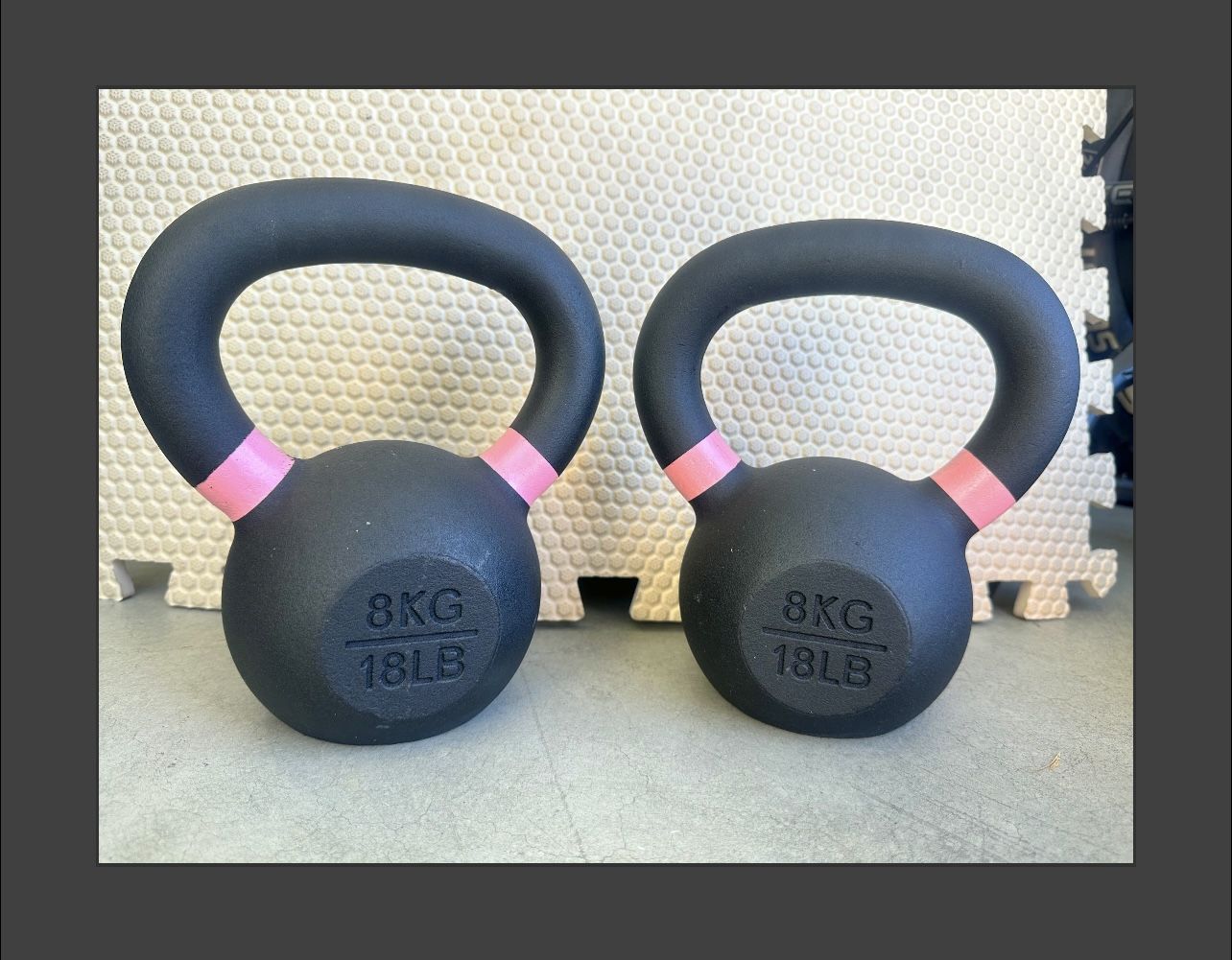 Pair Of 18lbs. Kettlebells