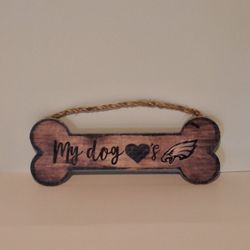 Fan Creations Philadelphia Eagles Dog Bone Sign 