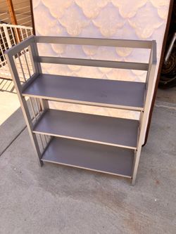 Grey folding shelf