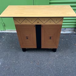 Extra kitchen work space or can be used as a TV stand or any cabinet use you’d like