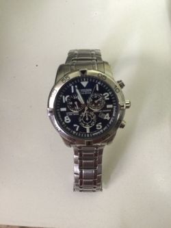 Blue Citizen Perpetual Calendar Chrono BL5470-L Silver Eco Drive