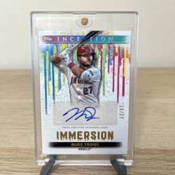 2024 Topps Inception Immersion Mike Trout Auto /27