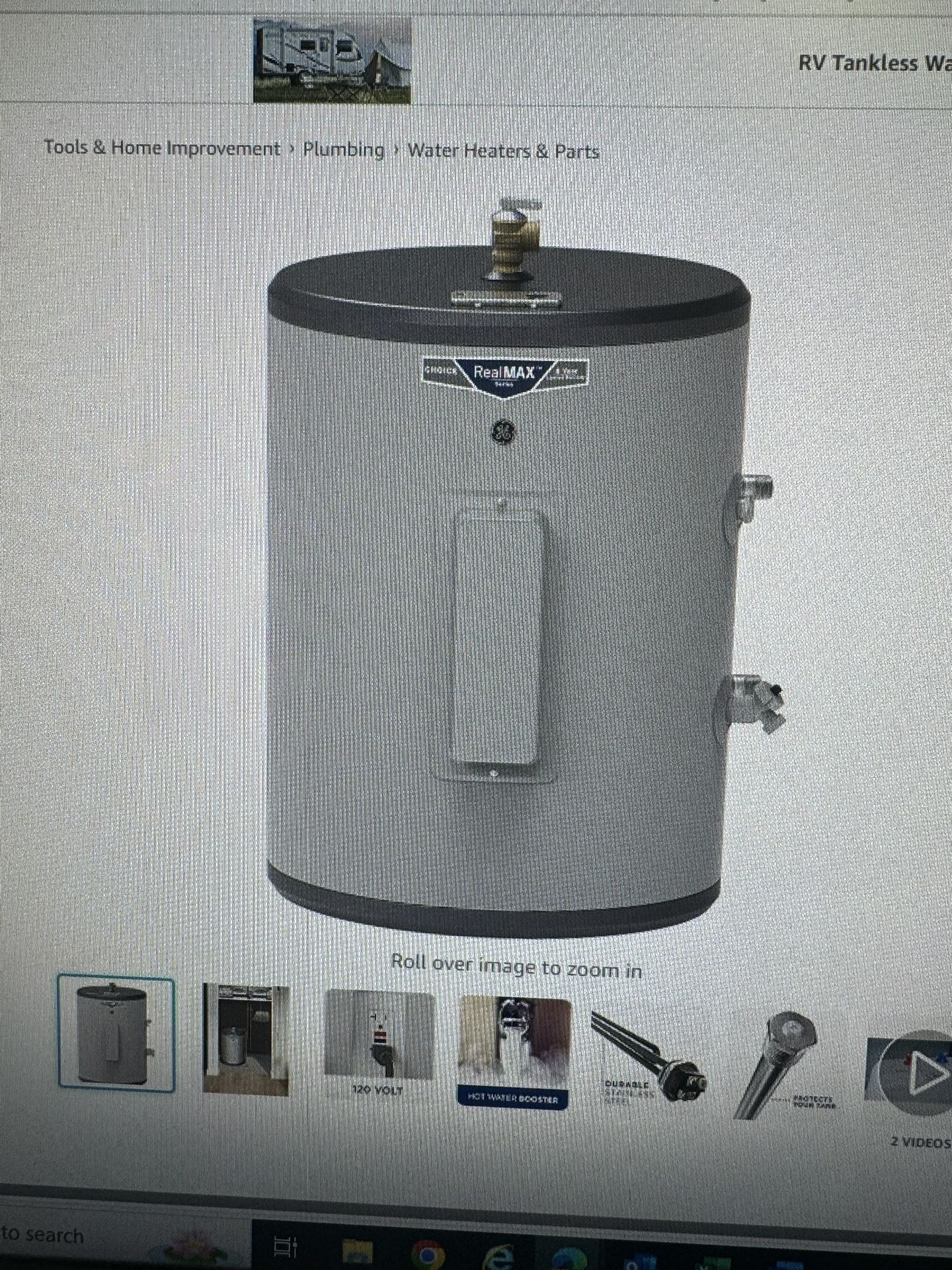 GE Water Heater 18 Gallon For Indoor Install