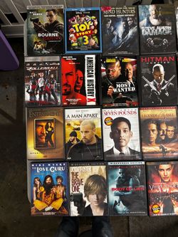 Lot of DVDs and Blu-rays