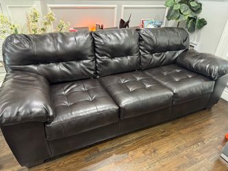 Free Synthetic Leather Sofa. Pickup only.