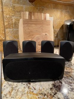 Polk Satalite Surround Speakers And Center