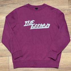 H&M The Weekend Tour Collaboration Purple Pullover Sweatshirt Unisex Medium