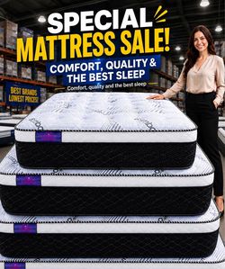 Brand New Ortho Supreme Mattresses – prices vary by size- Enjoy fast Free Delivery - Hablamos espanol