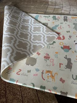 Double-sided Waterproof Playmat Living Room Infant Toddler Kids
