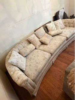 FREE! FREE! Vintage 1970s Curved Sofa