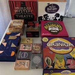 Assorted Games Box includes a selection of interactive games and six decks of cards