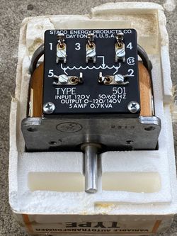 Staco 501 Variable Auto transformer