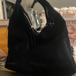 Black Suede purse