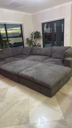Cloud couch - 6 pieces - measures 133”W x90”D