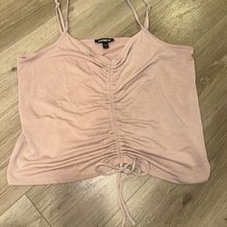 Express nude Ruched Women's Top