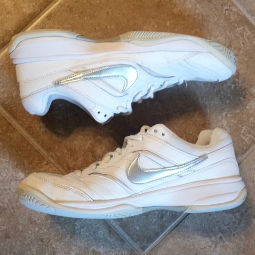 Nike Court Lite White/Silver Sneakers Womens Sz.9