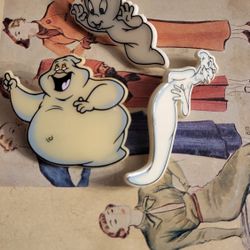 3 CASPER The Friendly Ghost Pin Badges Vintage 1995 Glow in the Dark 