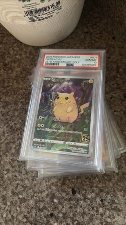 PSA 10 Pikachu 2021 Japanese 25th Anniversary #001