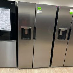 Midea MRS26D5AST 26.3-cu ft Side-by-Side Refrigerator HOYOZ