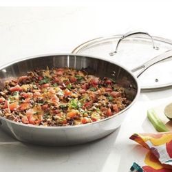 Princess House Sartén Tri-ply De 12 De Acero Inoxidable 