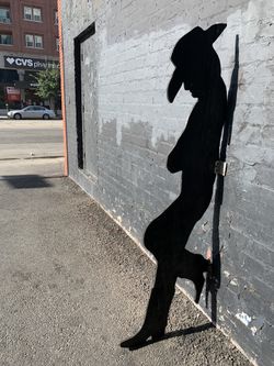 Hand Carved Wood Silhouette