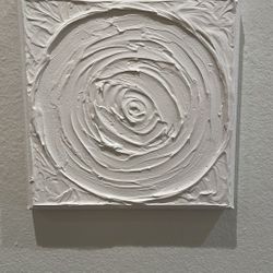 Original art - Handmade Plaster On Canvas 8x8