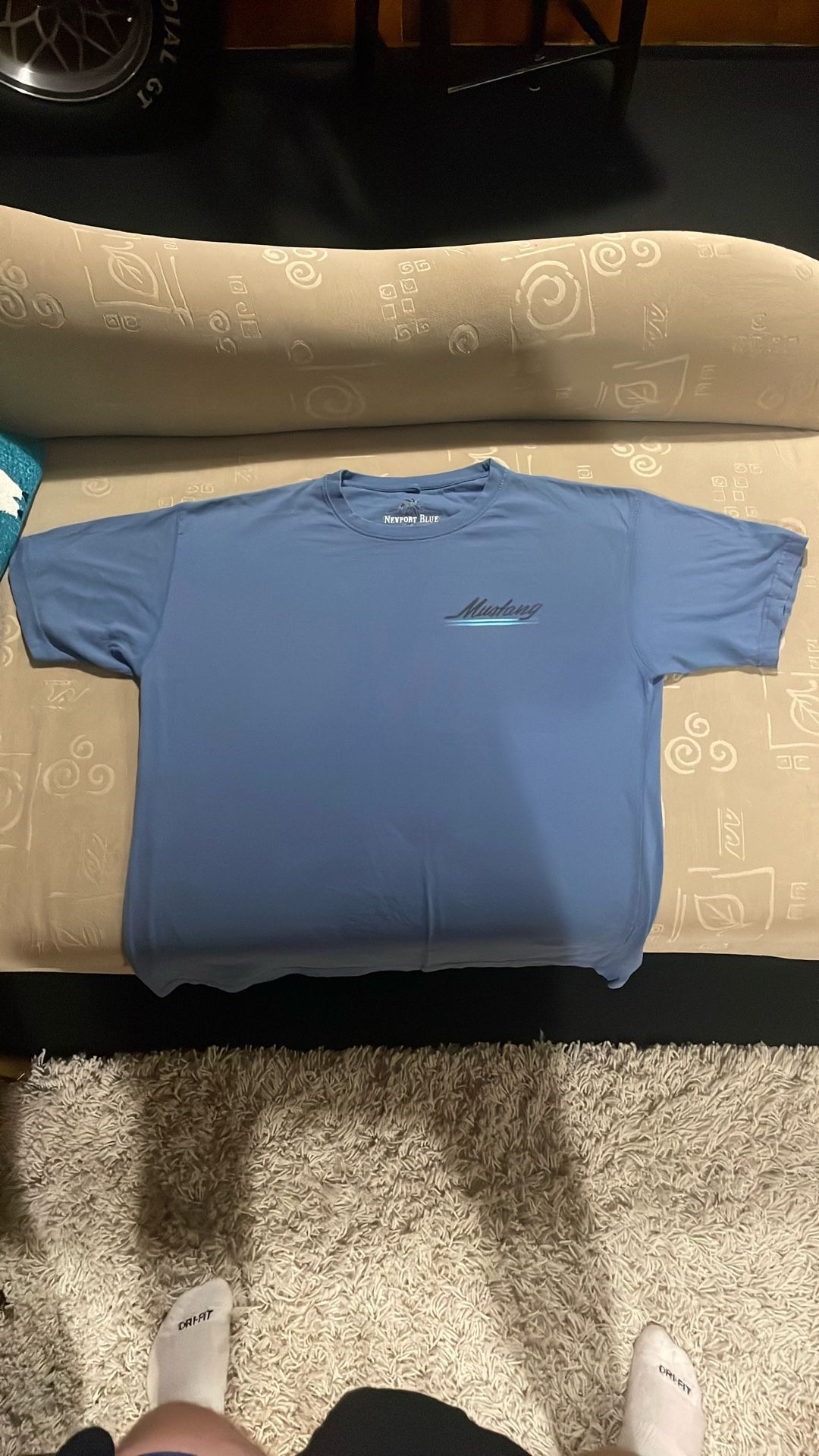 Very High Quality Newport Blue Mustang Shirt