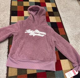 Girls’ Levi Strauss Purple Sherpa Hoodie – Size L (10/12)