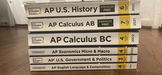 AP course/college course Princeton Review Prep books