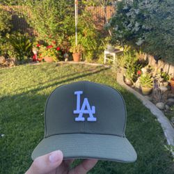 LA Dodgers New Era Olive Green Hat Fitted