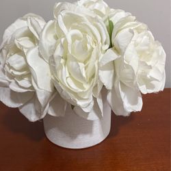 White Vase Flower