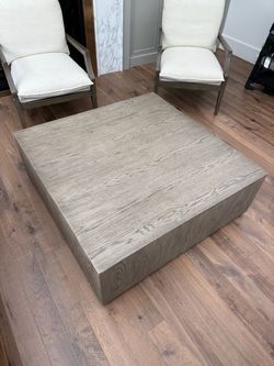 RH square coffee table