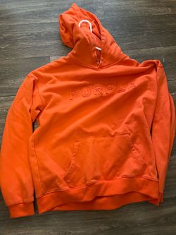 Orange purple brand hoodie size L