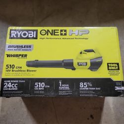FREE BONUS BATTERY! NEW RYOBI PBLLB01B 18V ONE+ HP BRUSHLESS CORDLESS WHISPER BLOWER - TOOL ONLY