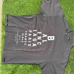 Balenciaga T Shirt L Black 100% Cotton Nice Fit And Wash Preowned Excellent 