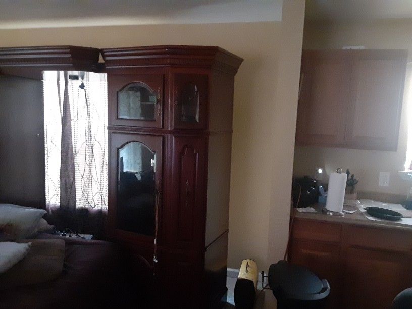 Double Cherrywood  Curio