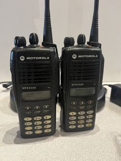 Lot Of 2 Motorola MTX4500 UHF 4W 16ch Two Way Radios  