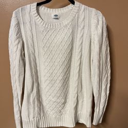 White Women’s Cleese Sweater