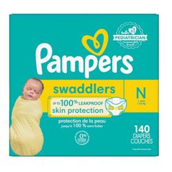 Pampers swaddles, Newborn/140ct 