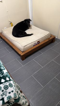 Custom Handcrafted Wood Dog Bed Frame - Size XL (Minimalist Style)