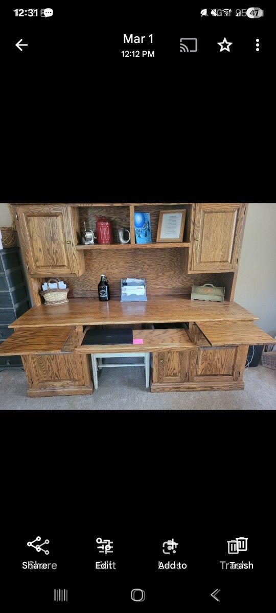 Rob And Stuckey Oak Desk 