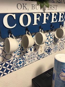Coffee holder with 4 cups of tea pick up in 77063
